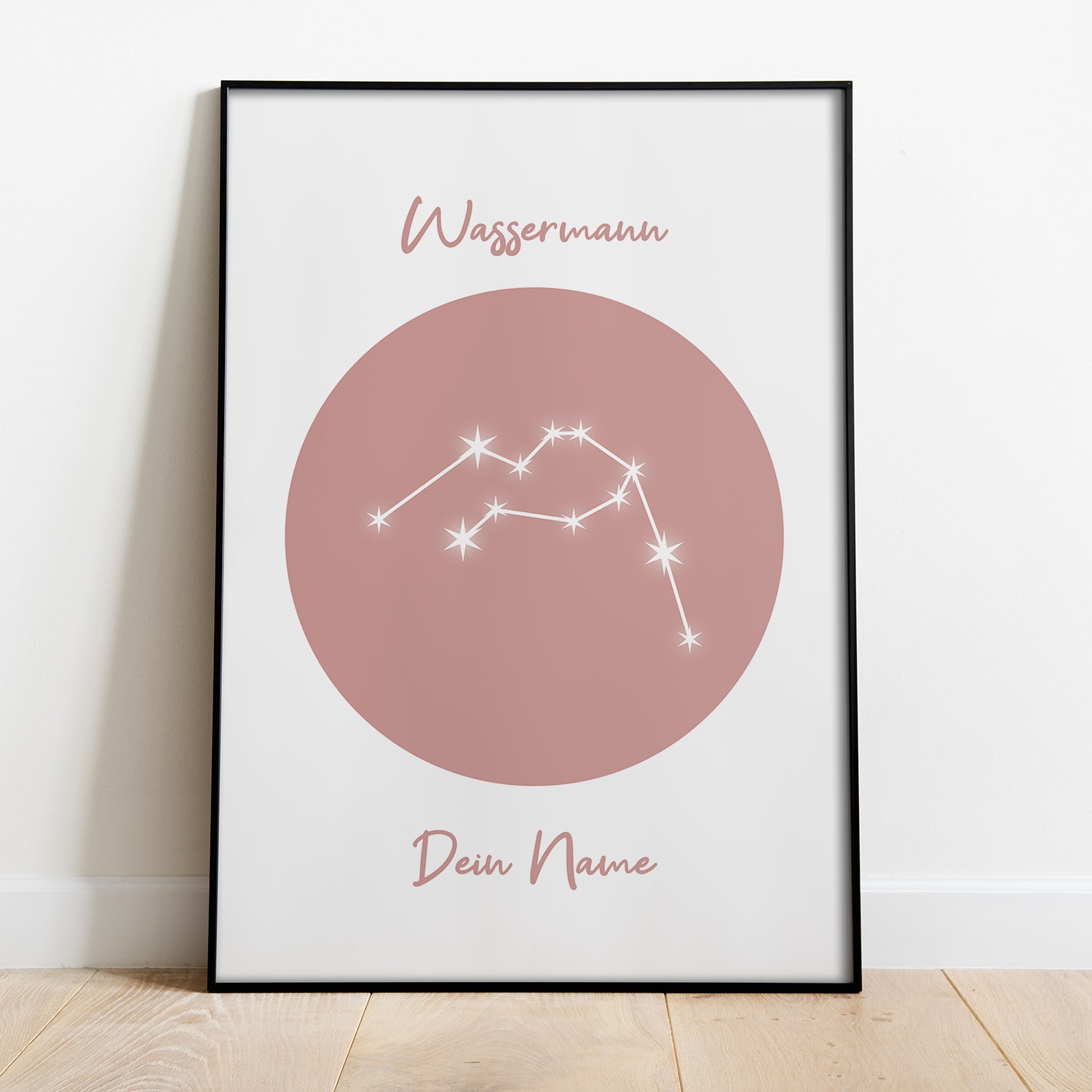 Sternzeichen Wassermann | Personalisiertes Poster – Postiful
